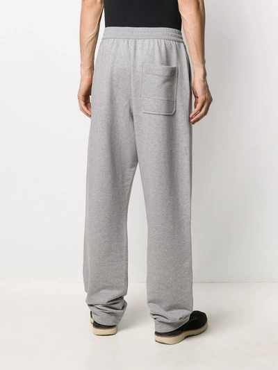 Shop Y-3 Wide Leg Track Pants In Grey