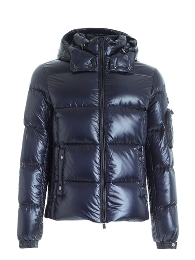 Shop Tatras Logo Patch Quilted Down Jacket In Blue