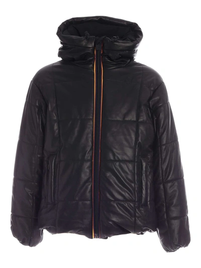Shop K-way Claude Kl Air Padded Double Jacket In Black