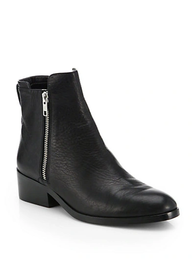 3.1 Phillip Lim / フィリップ リム Alexa Leather Double-zip Ankle Boots In Black