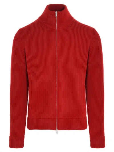 Shop Maison Margiela Camioner Cardigan In Red