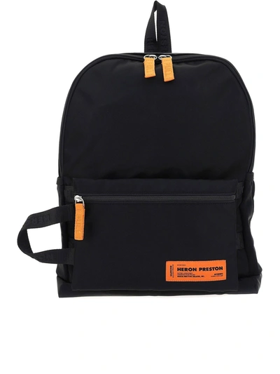 Shop Heron Preston Logo Patch Nylon Backpack In Black