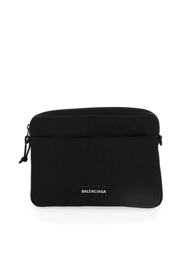 Shop Balenciaga Pc Holder Shoulder Bag In Black