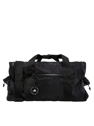 Shop Adidas By Stella Mccartney Nylon Twill Sport Bag In Black