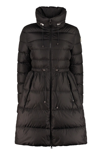 Shop Moncler Malban Long Down Jacket In Black