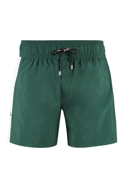 Shop Balmain Swim Shorts In Green