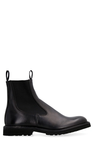 Shop Tricker's Stephen Leather Chelsea-boots In Black