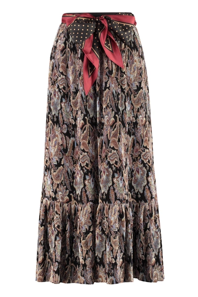 Shop Zimmermann Ladybeetle Printed Pleated Skirt In Multicolor