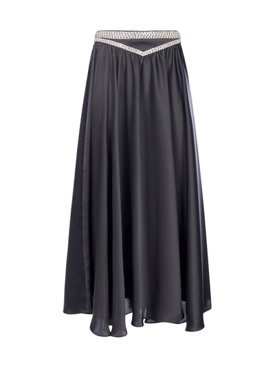 Shop Paco Rabanne Skirt In Black