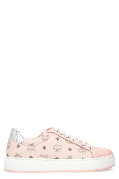 Shop Mcm Low-top Sneakers In Pink