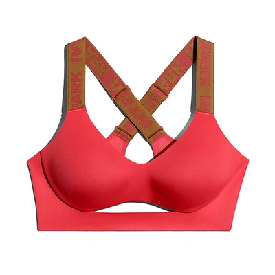 Pre-owned Adidas Originals Adidas Ivy Park Cutout Medium Support Bra (plus Size) Real Coral