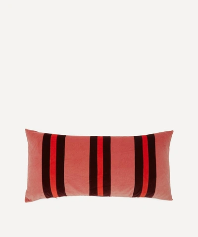 Shop Christina Lundsteen Mimi Velvet Cushion In Pink