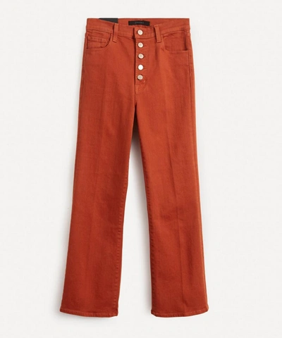 Shop J Brand Lillie High-rise Flare Jeans In Lazlo