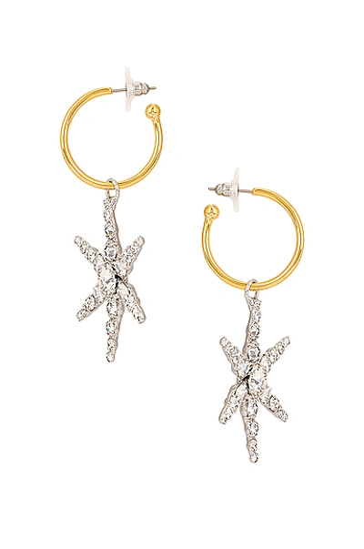 Shop Jennifer Behr Ciel Hoop Earrings In Crystal