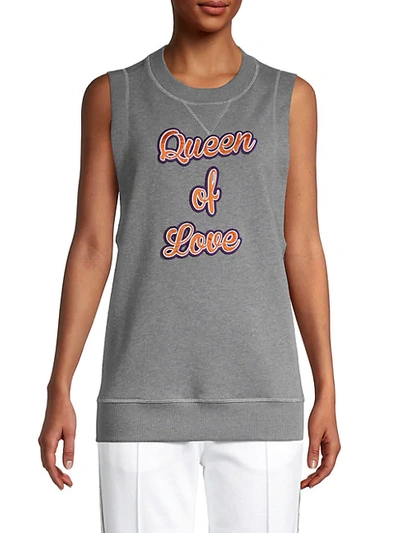 Shop Dolce & Gabbana Queen Of Love Cotton-knit Tank Top