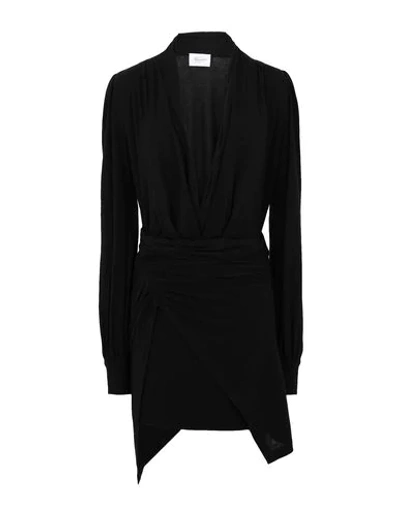 Shop Redemption Woman Mini Dress Black Size 4 Modal, Wool, Elastane