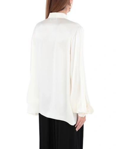 Shop Redemption Woman Shirt Ivory Size 6 Silk In White