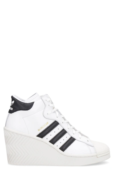 Adidas Originals Superstar Ellure High-top Trainers In White/black |  ModeSens