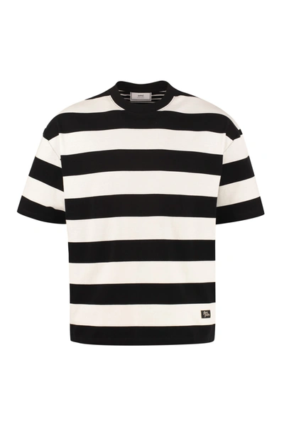 Shop Ami Alexandre Mattiussi Horyzontal Stripe T-shirt In Multicolor