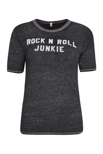 Shop R13 Rock N Roll Junkie Skate T-shirt In Grey