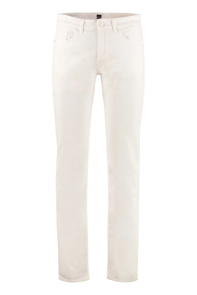 Shop Hugo Boss Delaware Slim Fit Jeans In White