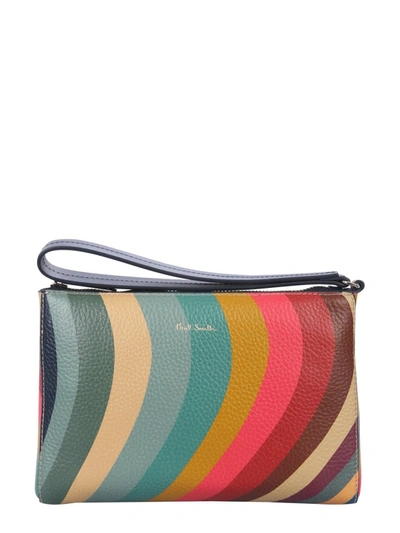 Shop Paul Smith "swirl" Pouch In Multicolour