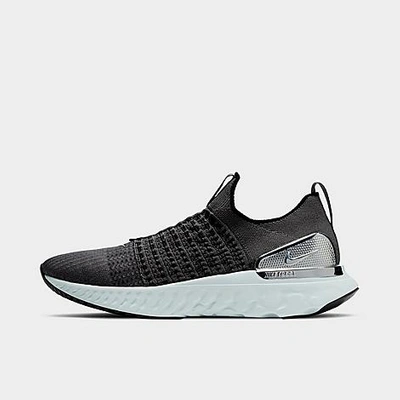 Shop Nike Men's React Phantom Run Flyknit 2 Running Shoes In Grey