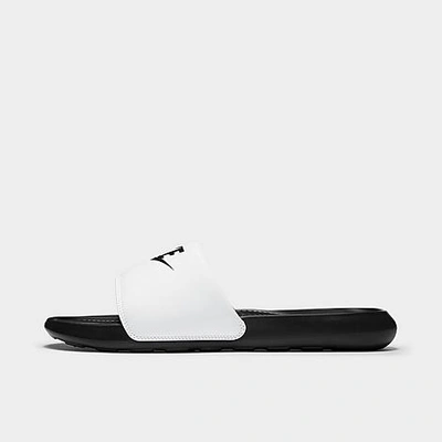 Shop Nike Men's Victori One Slide Sandals In Black/white/black