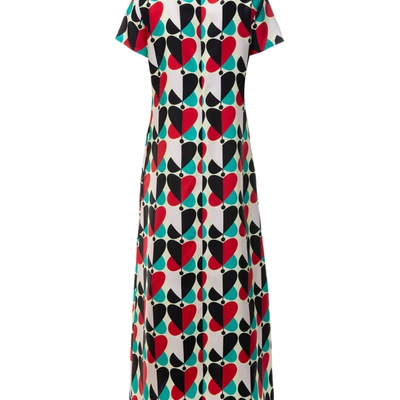 Shop La Doublej Swing Dress In Farfalle Rosso