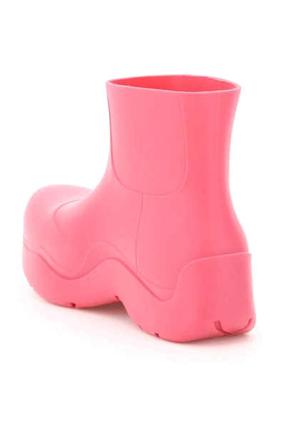 Shop Bottega Veneta Bv Puddle Rubber Boots In Fuchsia,pink