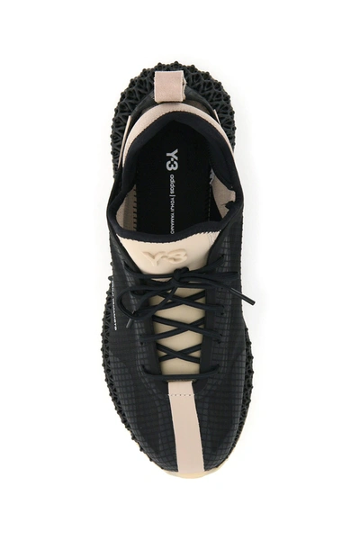 Shop Y-3 Runner 4d Io Sneakers In Black Trakha Ftwwht