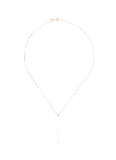 Shop Xiao Wang 'gravity' Diamond 18k Gold Necklace In Metallic