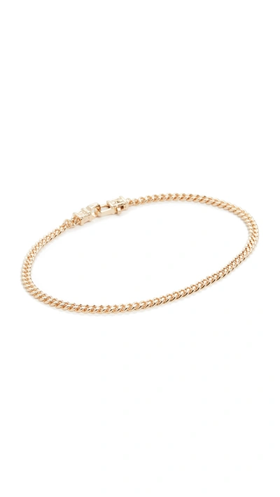 Shop Tom Wood Curb Bracelet In Gold