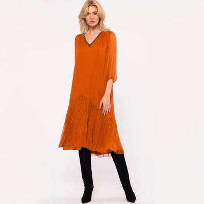 Shop Nissa Silk Midi Dress