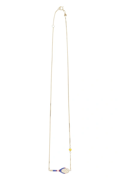 Shop Aliita Tennis-pelota Charms Necklace In Gold