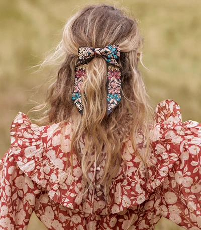 Shop Mignonne Gavigan Flora Hair Bow In Multi