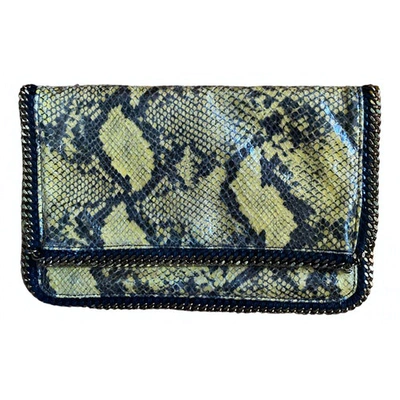 Pre-owned Stella Mccartney Cloth Clutch Bag In Yellow