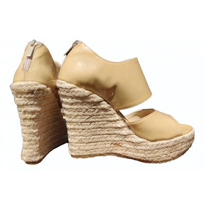 Pre-owned Jimmy Choo Leather Espadrilles