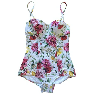 Pre-owned Dolce & Gabbana One-piece Swimsuit In Multicolour