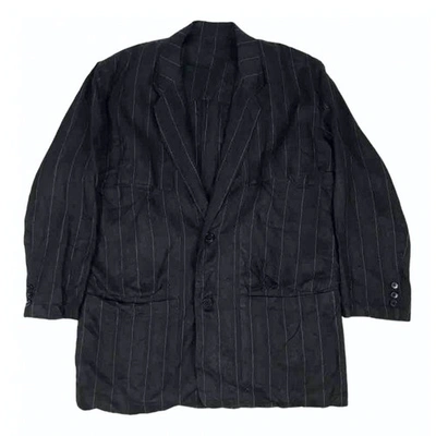 Pre-owned Yohji Yamamoto Black Cotton Jacket