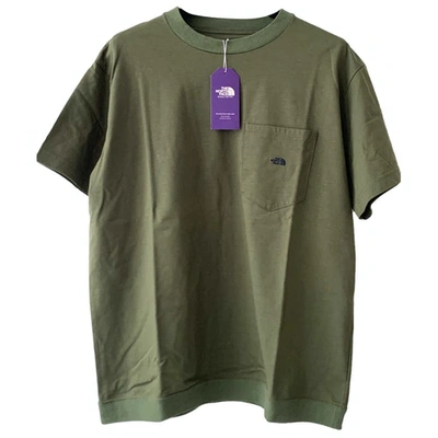 Pre-owned The North Face Khaki Cotton T-shirt