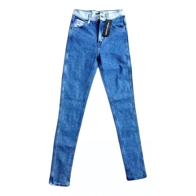 Pre-owned Levi's Blue Cotton Trousers