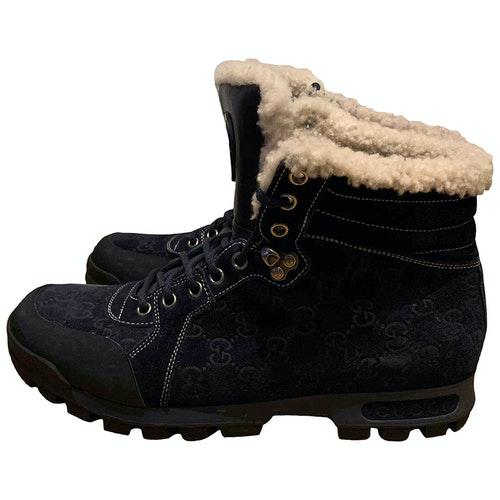blue gucci boots