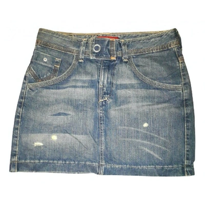 Pre-owned Levi's Blue Cotton Skirt
