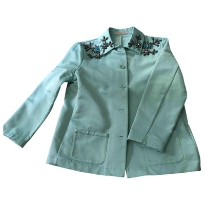 Pre-owned Etro Short Vest In Turquoise