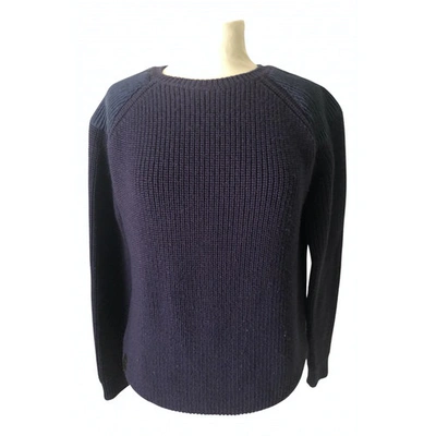 Pre-owned Pierre Balmain Wool Pull In Blue