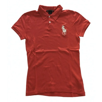 Pre-owned Ralph Lauren Red Cotton Top