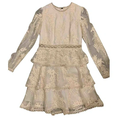 Pre-owned Zimmermann Ecru Lace Dress
