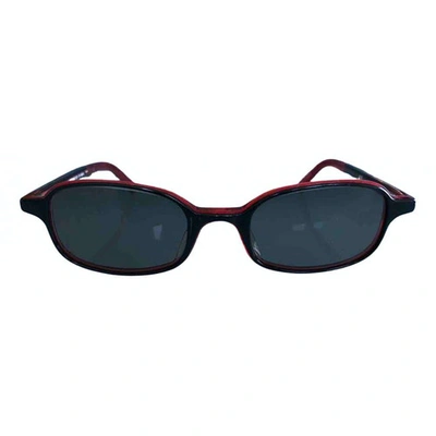 Pre-owned Yohji Yamamoto Red Metal Sunglasses