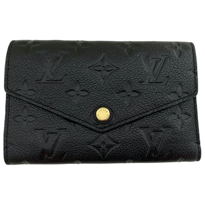 Pre-owned Louis Vuitton Black Leather Clutch Bag